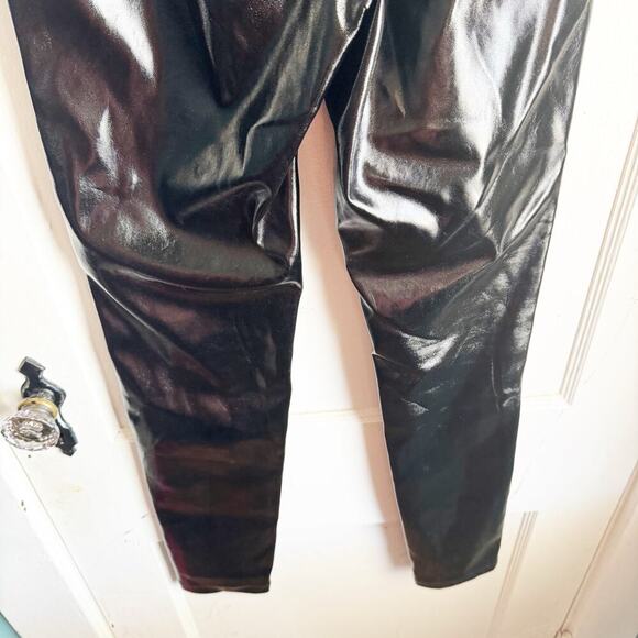 Tiger Mist Black Faux Patent Leather Leggings NWOT Going Out Statement Size XS - Picture 8 of 13